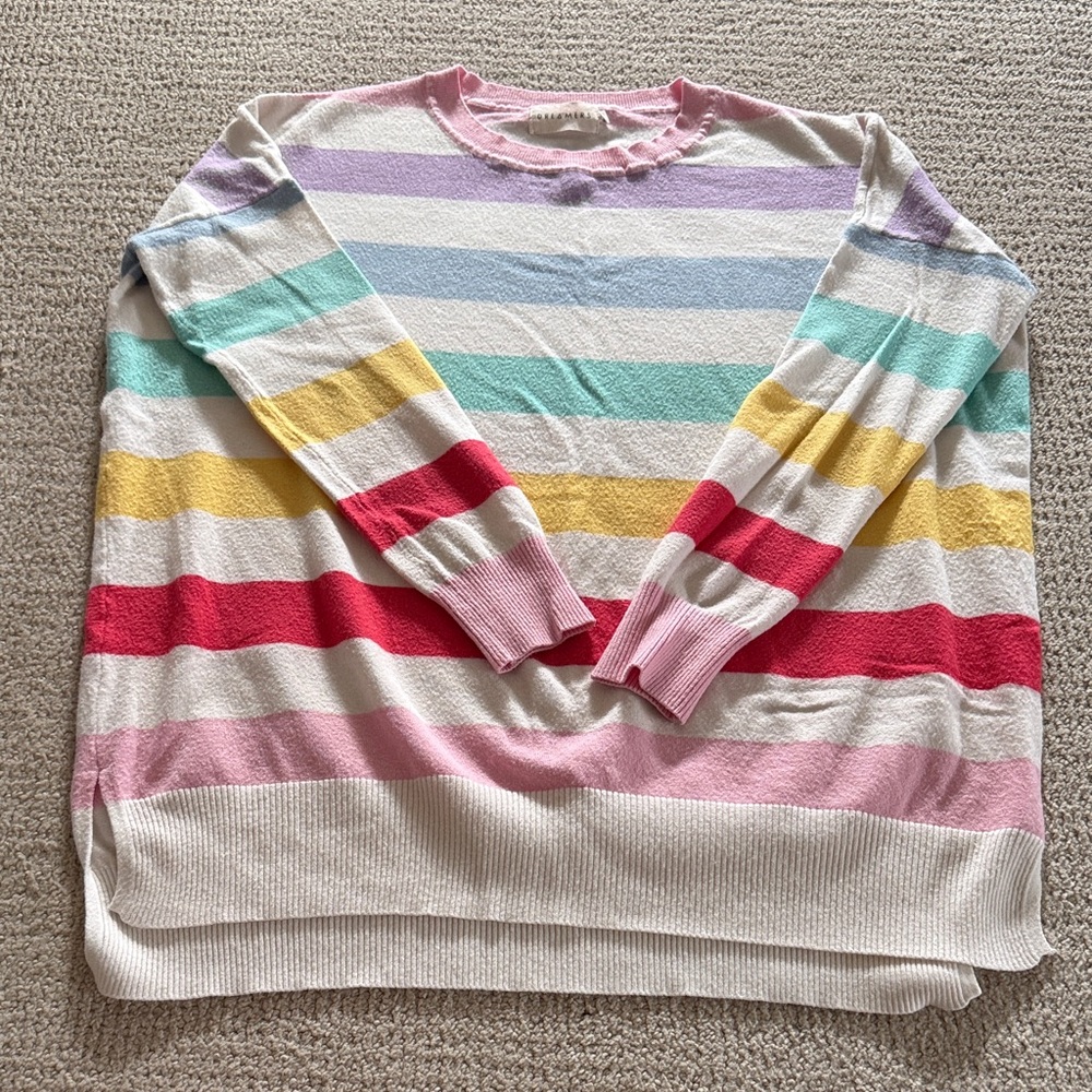 Dreamers Multicolor Striped Sweater